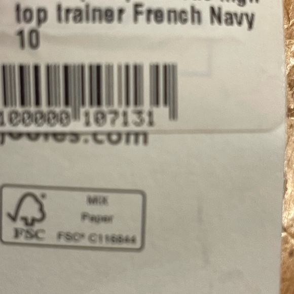 Joules Navy Kids High-Top Sneakers with Red Ladybug Accent size 10 - Picture 7 of 7